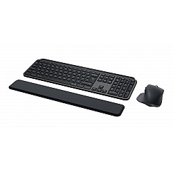 Logitech MX Keys S Combo keyboard Mouse included Office RF Wireless + Bluetooth QWERTY US International Graphite