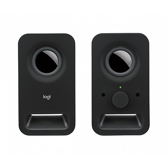 Logitech Z150 Stereo-Lautsprecher, Schwarz, Kabelgebunden, 980-000814
