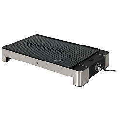 LONO Elektrogrill, gerippt schwarz/edelstahl, 2.000 Watt