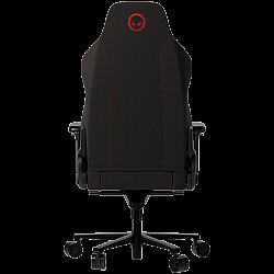 LORGAR Ace 422, Gaming chair, Anti-stain durable fabric, 1.8 mm metal frame, multiblock mechanism, 4D armrests, 5 Star aluminium base, Class-4 gas lift, 75mm PU casters, Black + red