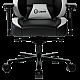 LORGAR Base 311, Gaming chair, PU eco-leather, 1.8 mm metal frame, multiblock mechanism, 4D armrests, 5 Star aluminium base, Class-4 gas lift, 75mm PU casters, Black + white