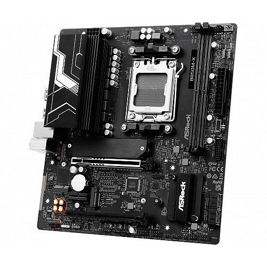ASRock B850M-X R2.0 - Motherboard - micro ATX - Socket AM5 - AMD B850 Chipsatz - USB-C 3.2 Gen 1, USB 3.2 Gen 1 - 2.5 Gigabit LAN - Onboard-Grafik (CPU erforderlich)