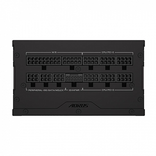 GIGABYTE AORUS ELITE GP AE1000PM PG5 maitinimo blokas su 1000W, 80 PLUS Platinum, aktyvus PFC 2025