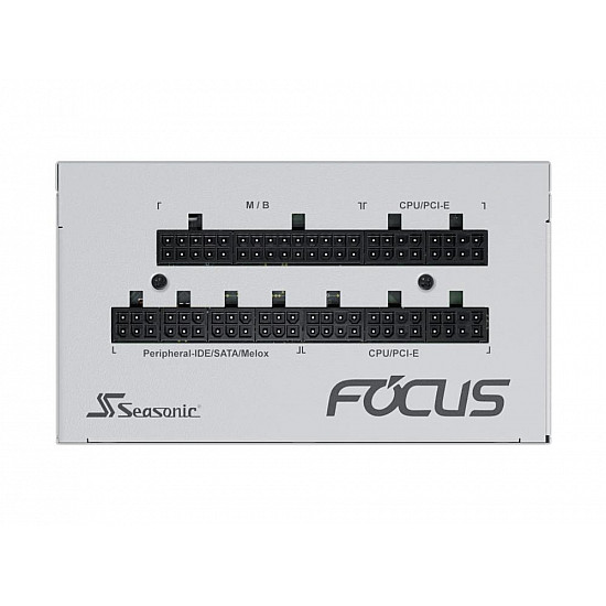 SEASONIC FOCUS GX White maitinimo blokas su 850W, 80 PLUS GOLD, nuimami kabeliai 2025