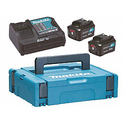 197641-2, Battery and charger set, Li-Ion , 4 Ah, 12 V, Makita, 2 pieces