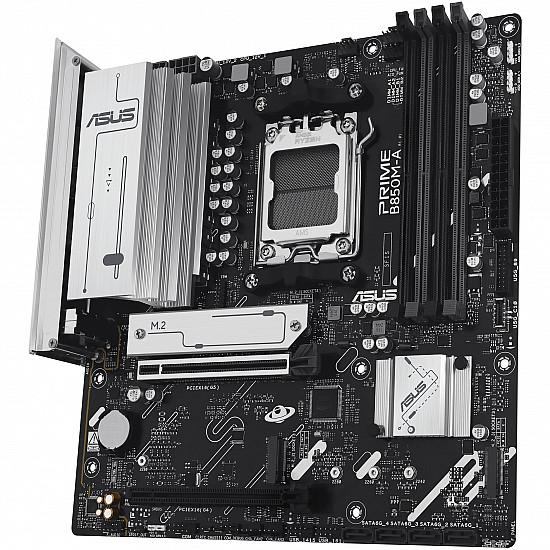 ASUS MB ASUS PRIME B850M-A-CSM (AMD,AM5,DDR5,mATX) - AMD Sockel AM5 (Ryzen Zen4) - Micro/Mini/Flex-ATX