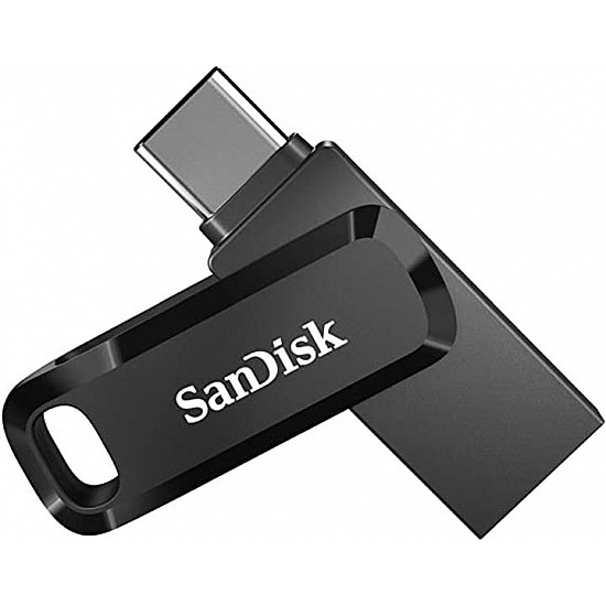 2er Pack SanDisk Ultra Dual Go Typ-A/Typ-C 128GB USB-Stick Swivel, bis zu 400 MB/s, USB 3.2 Gen 1x1 (5 Gbit/s)
