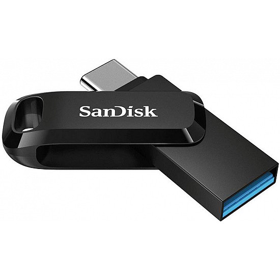 2er Pack SanDisk Ultra Dual Go Typ-A/Typ-C 128GB USB-Stick Swivel, bis zu 400 MB/s, USB 3.2 Gen 1x1 (5 Gbit/s)