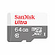 64GB Ultra microSDXC, 64 GB, MicroSDXC, Class 10, 100 MB-s, 10 MB-s, Grey
