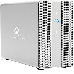 Mercury Elite Pro Dual with 3-Port USB Hub silver USB 10Gb s External Storage Solution