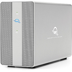 Mercury Elite Pro Dual with 3-Port USB Hub silver USB 10Gb s External Storage Solution