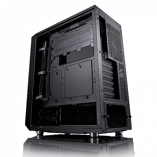 Fractal Design Meshify C FD-CA-MESH-C-BKO-TG Side window Left side panel - Tempered Glass Black ATX Power supply included No ATX