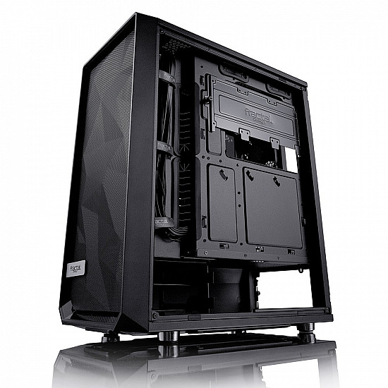 Fractal Design Meshify C FD-CA-MESH-C-BKO-TG Side window Left side panel - Tempered Glass Black ATX Power supply included No ATX