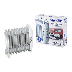 Mesko Home MS7805 Indoor White 1000 W Oil electric space heater