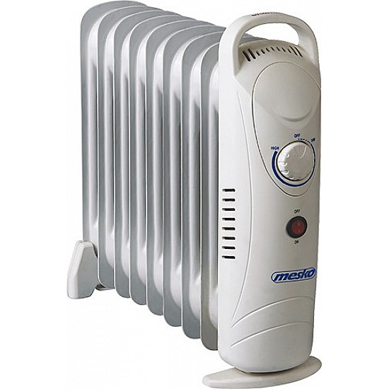Mesko Home MS7805 Indoor White 1000 W Oil electric space heater