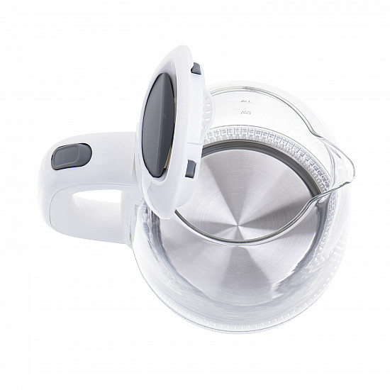 Mesko Kettle MS 1302w Electric 2200 W 1.7 L Glass 360° rotational base White