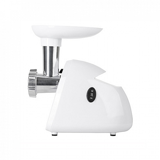 Mesko Meat mincer MS 4809 White 350 W Middle size sieve; mince sieve; poppy sieve; plunger; sausage filler