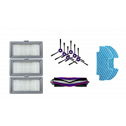 Midea Spare Parts Kit: 6x Side Brush, 1x Main Brush, 3x HEPA Filter, 2x Mopping Cloth for I5C
