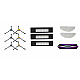 Midea Spare Parts Kit: 6x Side Brush, 1x Main Brush, 3x HEPA Filter, 2x Mopping Cloth for M7Pro/S8+