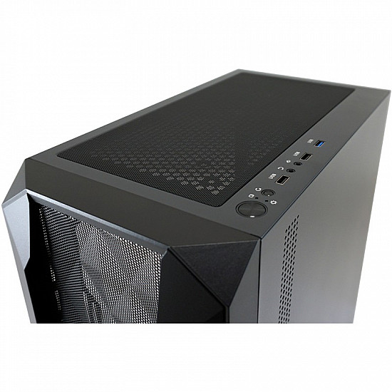 Gaming case LC-712MB-ON Polynom-X black