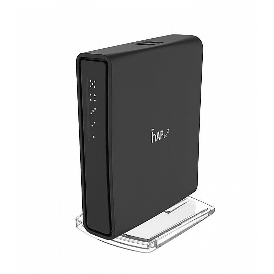Access Point hAP AC2 RBD52G-5HacD2HnD-TC 802.11ac 10/100/1000 Mbit/s Ethernet LAN (RJ-45) ports 5 Mesh Support No MU-MiMO Yes No mobile broadband Antenna type Internal 12 month(s)