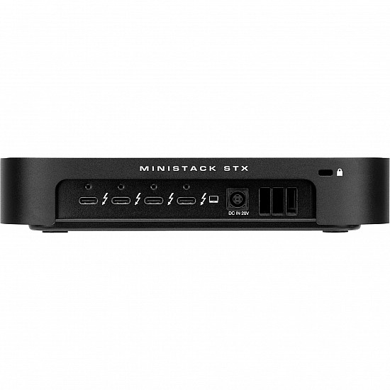 miniStack STX, Thunderbolt 4, Laufwerksgehäuse schwarz, Stapelbares Storage-Gehäuse mit Thunderbolt Hub Xpansion