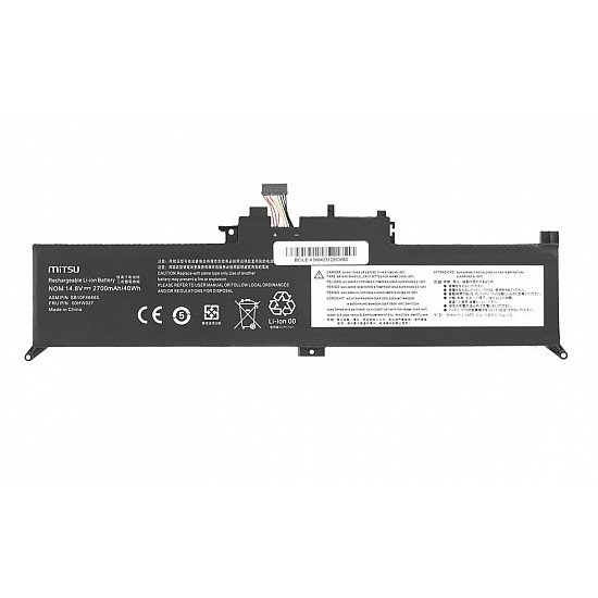 Bateria 00HW027 01AV434 do Lenovo ThinkPad Yoga 260 370 X380 2700 mAh (40 Wh) 14.8V (14.4V)