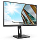 61cm/24 (1920x1080) AOC Pro-line 24P2QM 16:9 FHD 75Hz 4ms HDMI DVI DP VGA Speaker Pivot Black