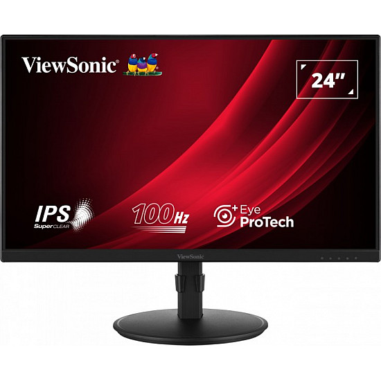 61cm/24 (1920x1080) ViewSonic VG2408A-MHD 16:9 FHD IPS 5ms 100Hz HDMI VGA DP Speaker Pivot Black