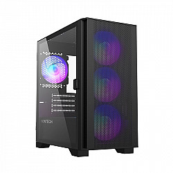 AIR 100 ARGB - Tower - micro ATX - side panel with window (tempered glass)