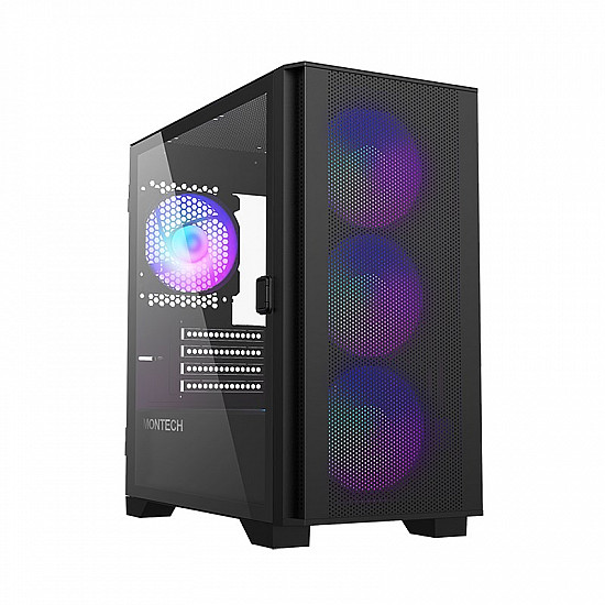 AIR 100 ARGB - Tower - micro ATX - side panel with window (tempered glass)