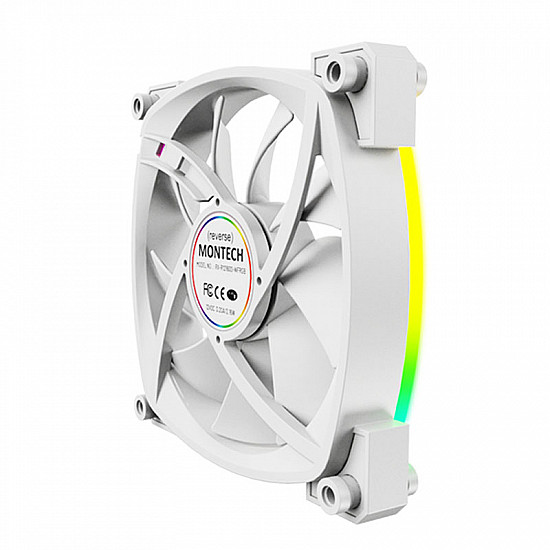 Montech RX120 PWM ARGB Reverse Lüfter - 120mm, weiß