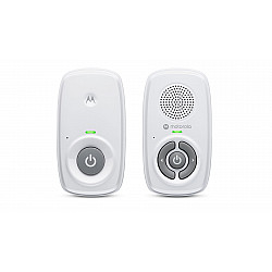 Motorola Baby Monitor AM21 DECT wireless connectivity; High sensitivity microphone; Out-of-range and low battery alerts White