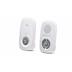 Motorola Baby Monitor AM21 DECT wireless connectivity; High sensitivity microphone; Out-of-range and low battery alerts White