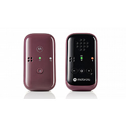 Motorola Travel Audio Baby Monitor PIP12 Crystal-clear HD sound; 10 hours of battery life; The portable, magnetic design powers off the units automatically Burgundy