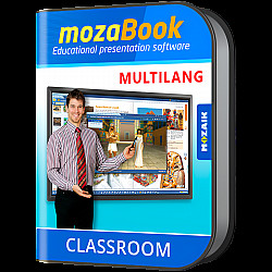 mozaBook MULTILANG - 40 languages / one device/ 1 Yearinteractive educational presentation software for teachers