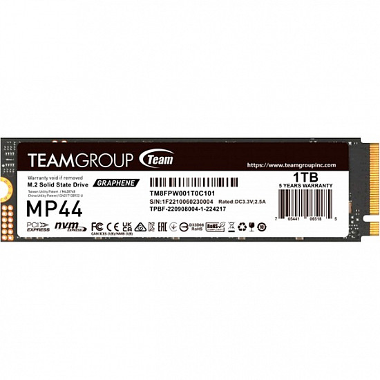 Team Group MP44 - SSD - 1 TB - intern - M.2 2280 - PCIe 4.0 x4 (NVMe)
