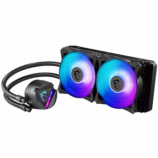 WATERCOOLING KIT FOR PROCESSOR WITH ARGB LIGHTING - 2 X 12 CM FANS - COMPATIBLE -INTEL 1150/1151/115