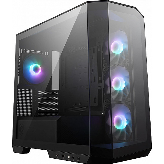 MSI MAG PANO 100R PZ MidiTower ATX MicroATX MiniITX Color Black MAGPANO100RPZ