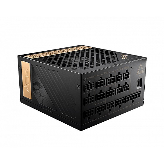 MSI MEG Ai1300P maitinimo blokas su 1300W, 80 PLUS Platinum 2025