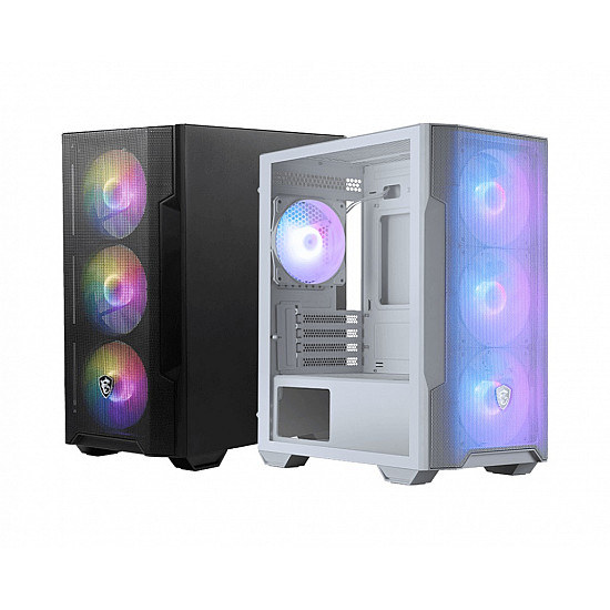 MSI PC Case MAG FORGE M100R Side window White Micro ATX Tower Power supply included No ATX