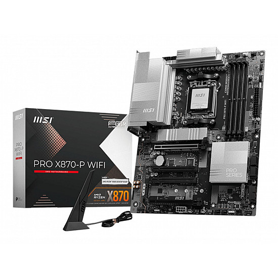 MSI PRO X870 P WIFI pagrindinė plokštė su DDR5, PCIe 5.0, WiFi 7 2025