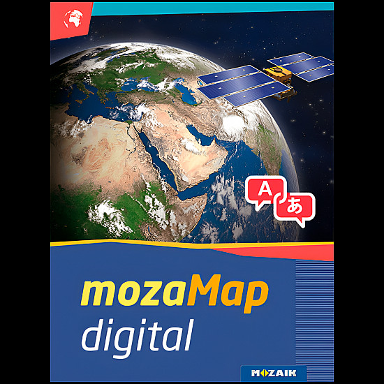 Multilingual Geographical Digital Atlas - Secondary School. 1year, 1device. 288 maps.