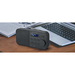 Muse Alarm function M-109DB Portable radio Black