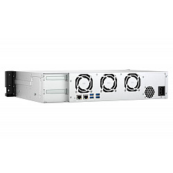QNAP TS-855eU-8G 8-bay short depth rackmount NAS Intel Atom C5125 8C 2.8GHz 8GB RAM 2x2.5GbE 2xM.2 2280 2xPCIe Gen3 PSU