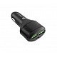 Coney car charger 2x USB 1x USB-C QC 30 Power Delivery 84W Black