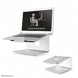 Neomounts NSLS050 Notebook desktop-mount, 10-17, 5 kg, Aluminium, Silver