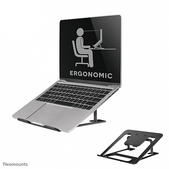 Neomounts NSLS085BLACK Laptop stand 10-17 - foldable - compact - universal
