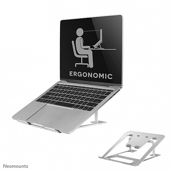 Neomounts NSLS085SILVER Laptop stand 10-17 - foldable - compact - universal