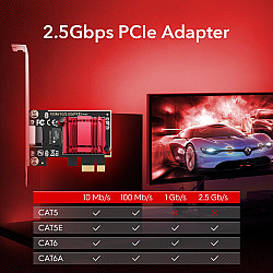 CUDY PE25 - Eingebaut - Kabelgebunden - PCI Express - Ethernet